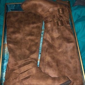 Madden Girl Campus Riding Boots 8M